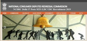 NCDRC Delhi 37 Posts MTS LDC UDC Recruitment 2019