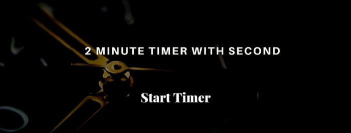 set a timer for 2 minutes and 50 seconds