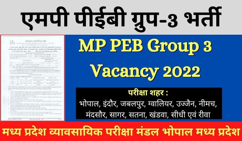 MPPEB Group 3 Recruitment 2022