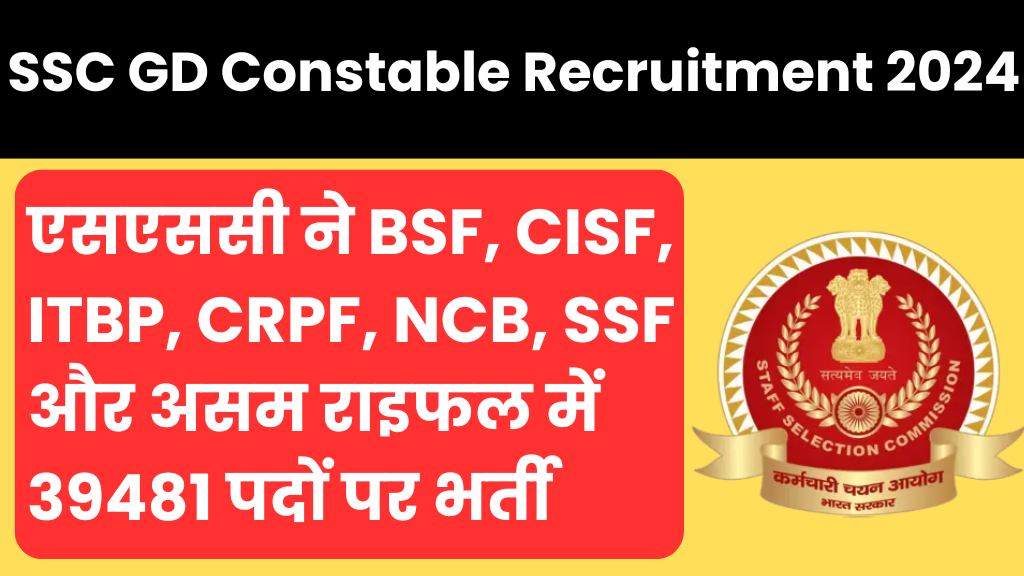 SSC GD Constable Recruitment 2024