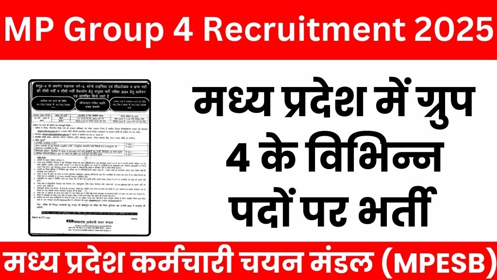 MP Group 4 Recruitment 2025